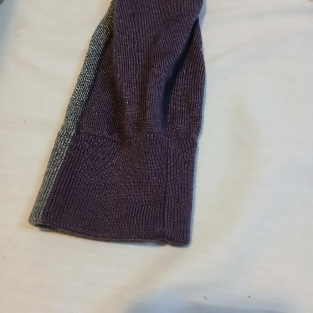 Michael Kors Purple Grey Sweater Long Sleeve Mens‎ XL